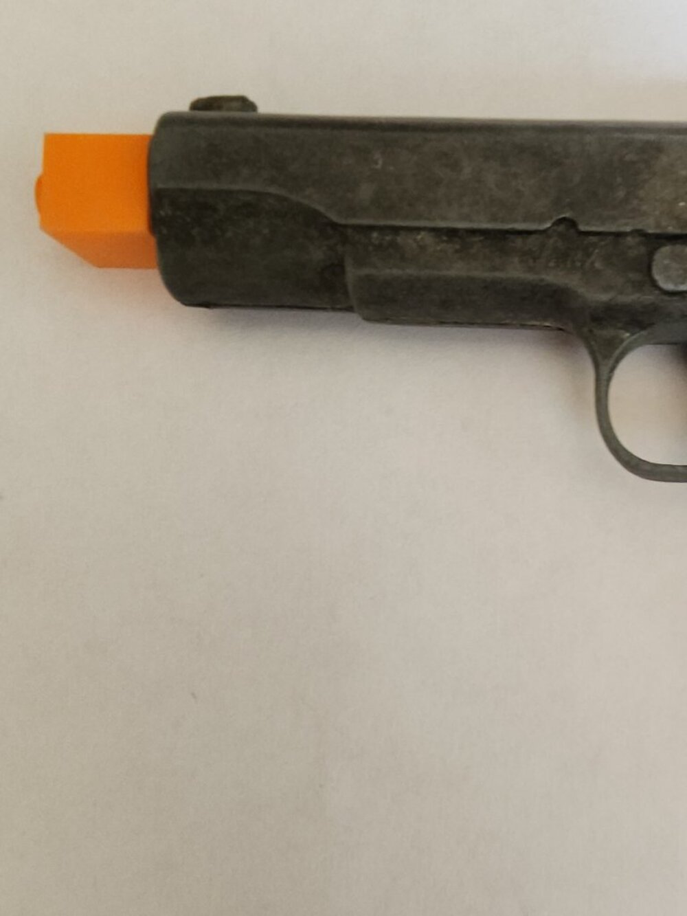 Vintage MARX Miniature Die Cast Metal Toy U.S. Army .45 Automatic Single Cap Gun